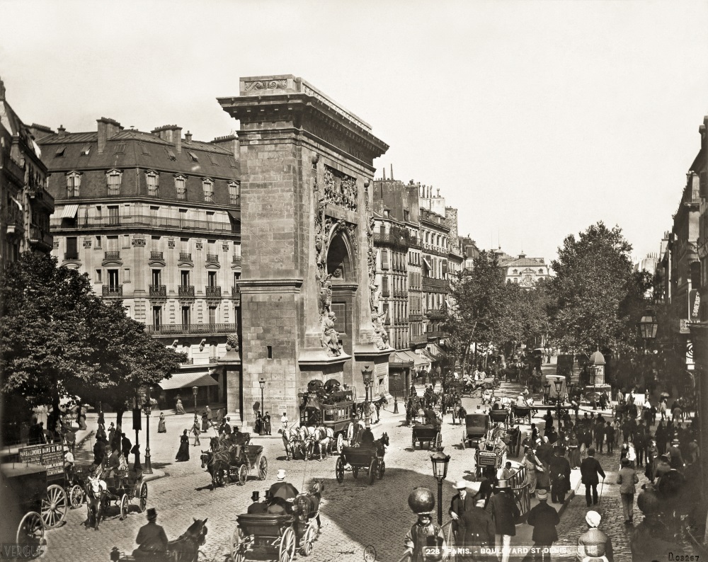 1889,Leon et Levy,porte Saint-Denis,boulevard de Bonne-Nouvelle,Paris,France